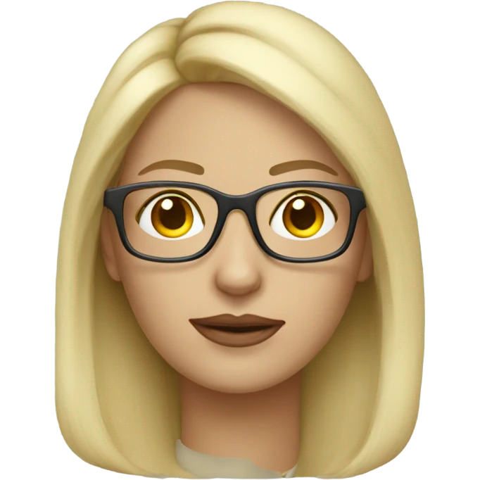 EEG-t blonde woman glasses emoji