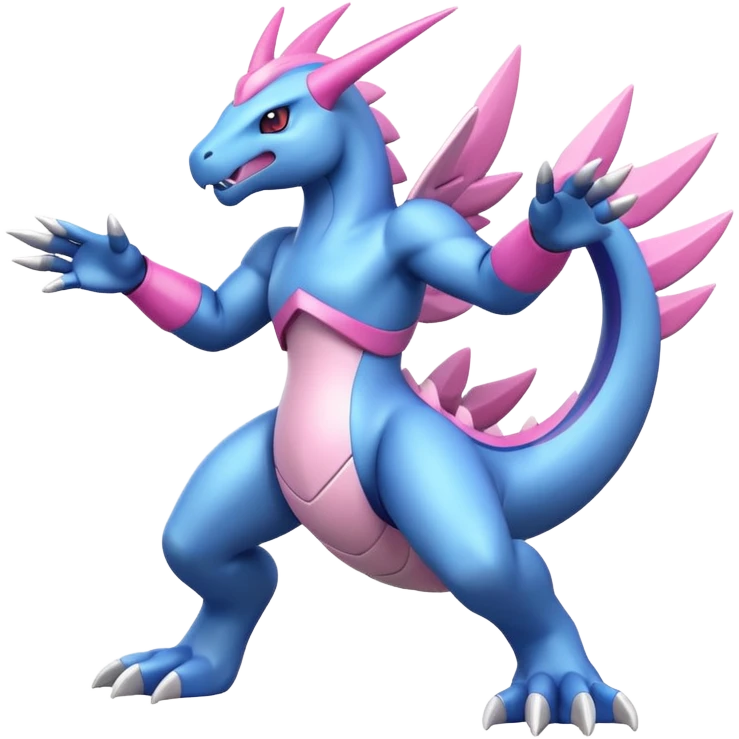 Pokemon legendary azul and pink palkia emoji