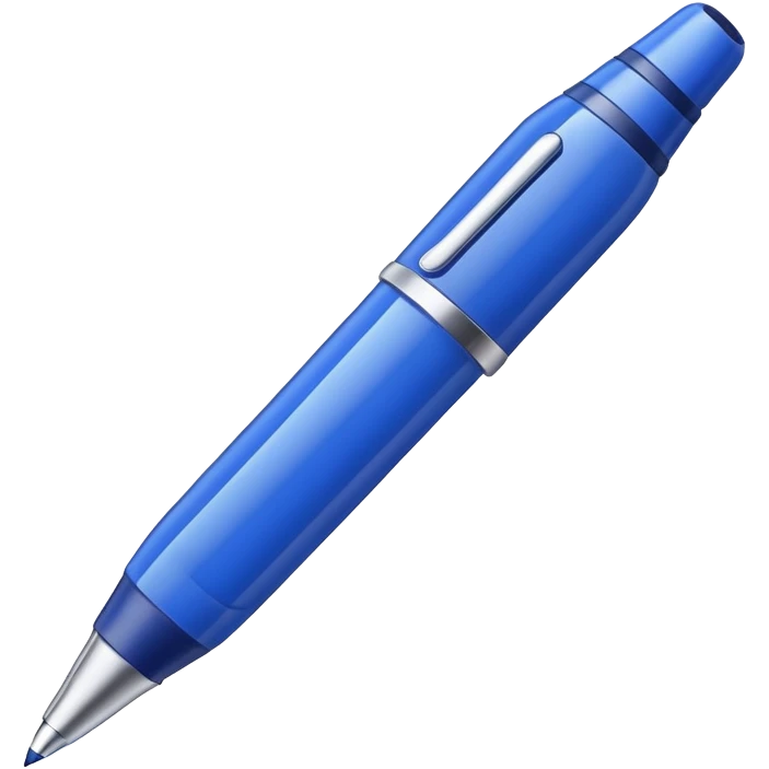 blue pen emoji