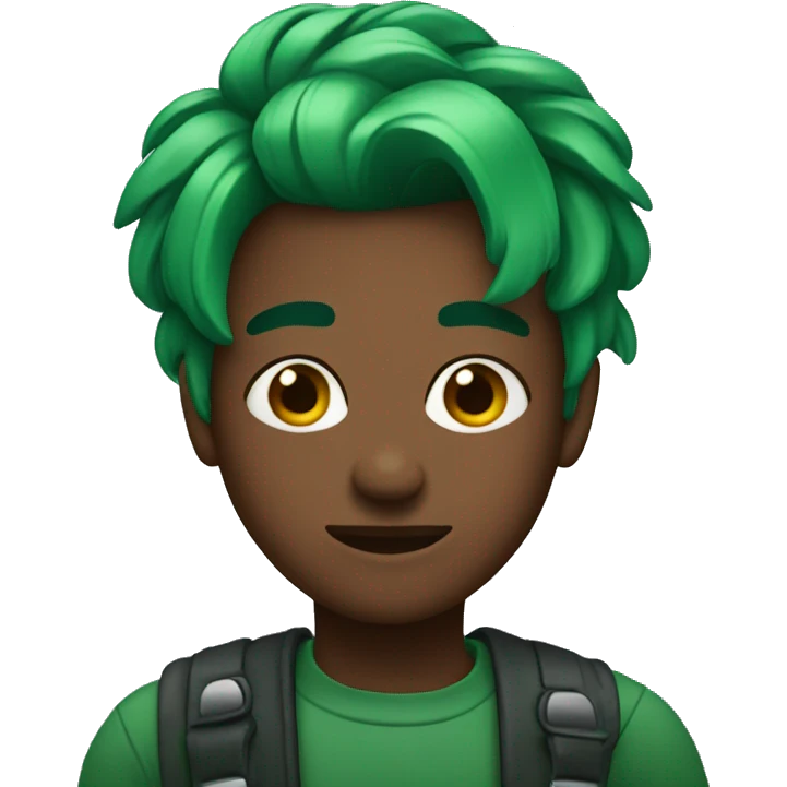 🤦🏾‍♂️ with green hair emoji