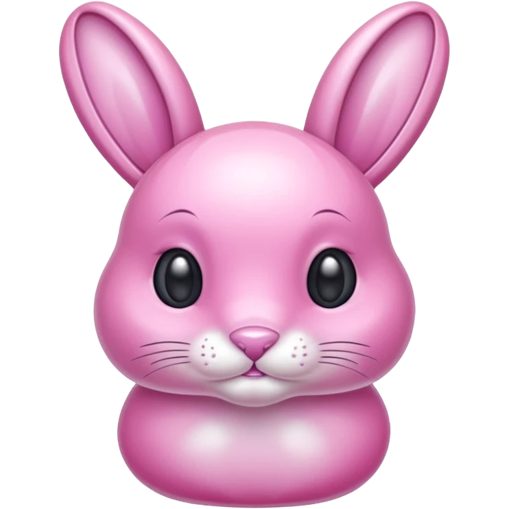 crystal bunny pink emoji