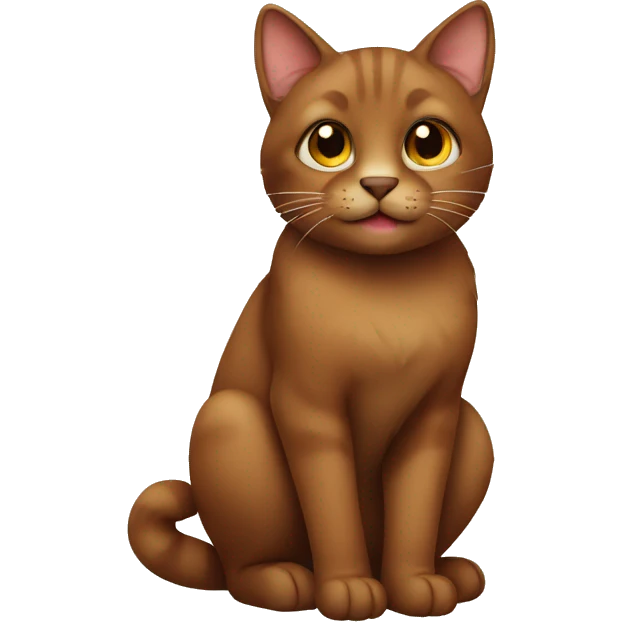 brown cat emoji