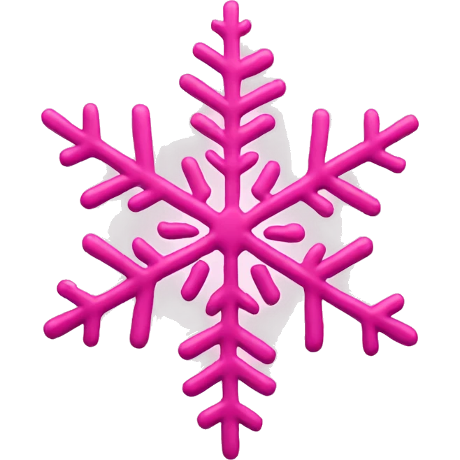 pink snowflake emoji