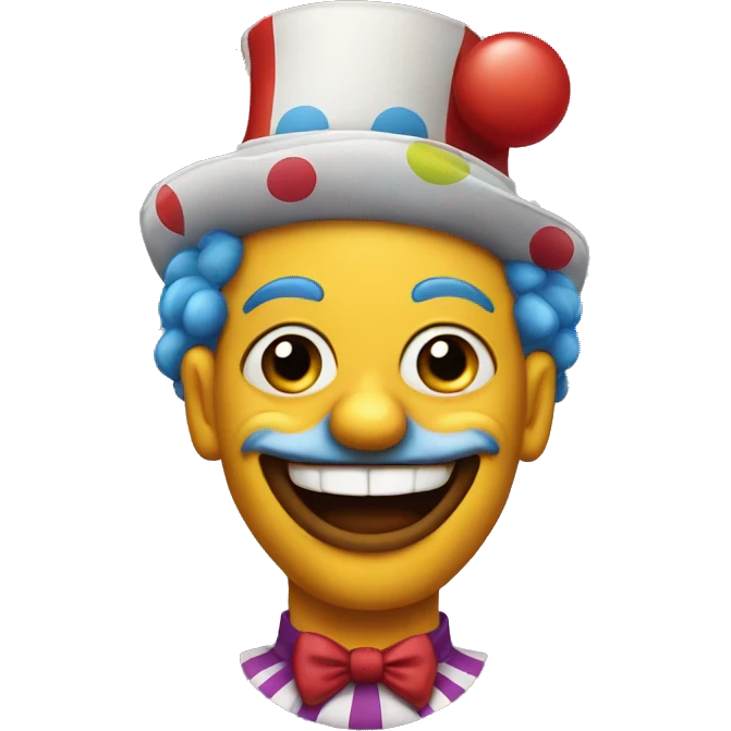 Circus clown emoji