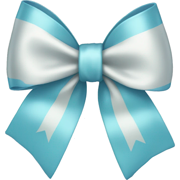 light blue bow emoji