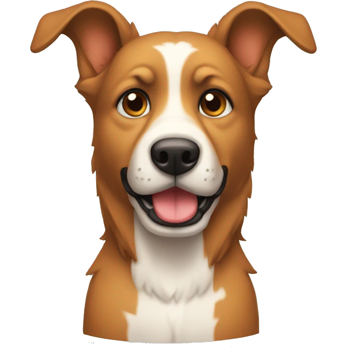Perro con poco pelo emoji