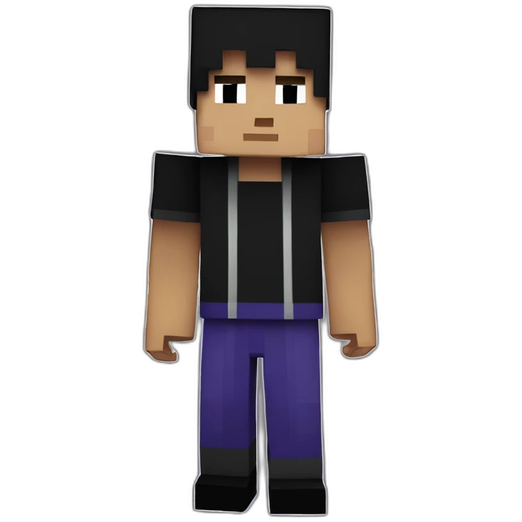 filipino boy minecraft enderman emoji