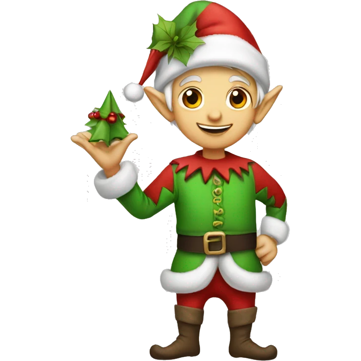 Christmas elf emoji