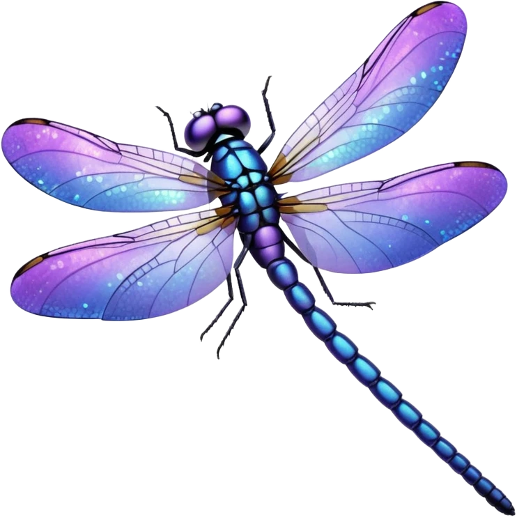glitter purple dragonfly emoji