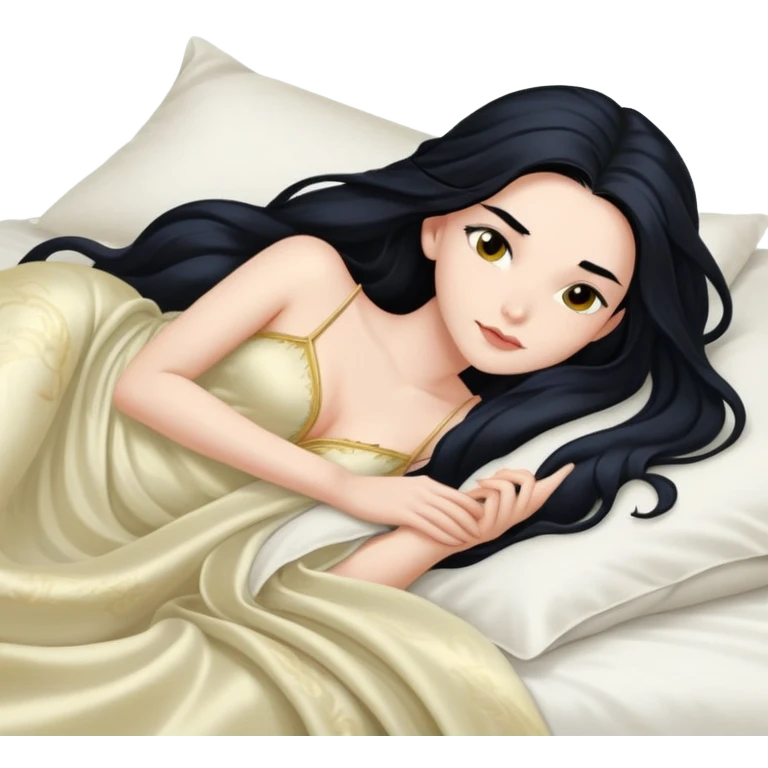 Dragon queen laying in bed emoji