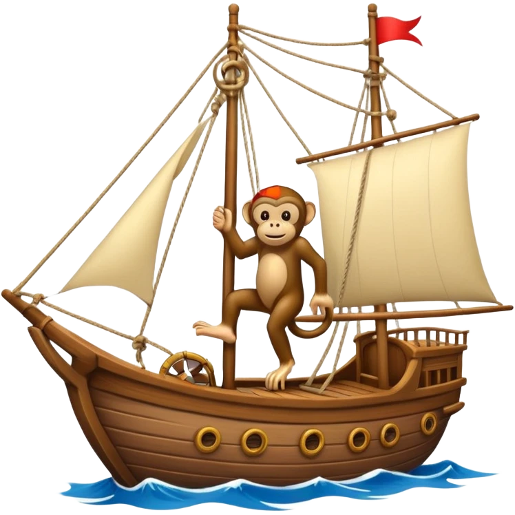 Monkey ship emoji