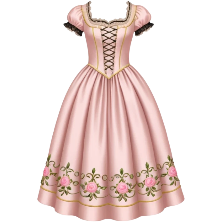 rococo pale pink dress emoji