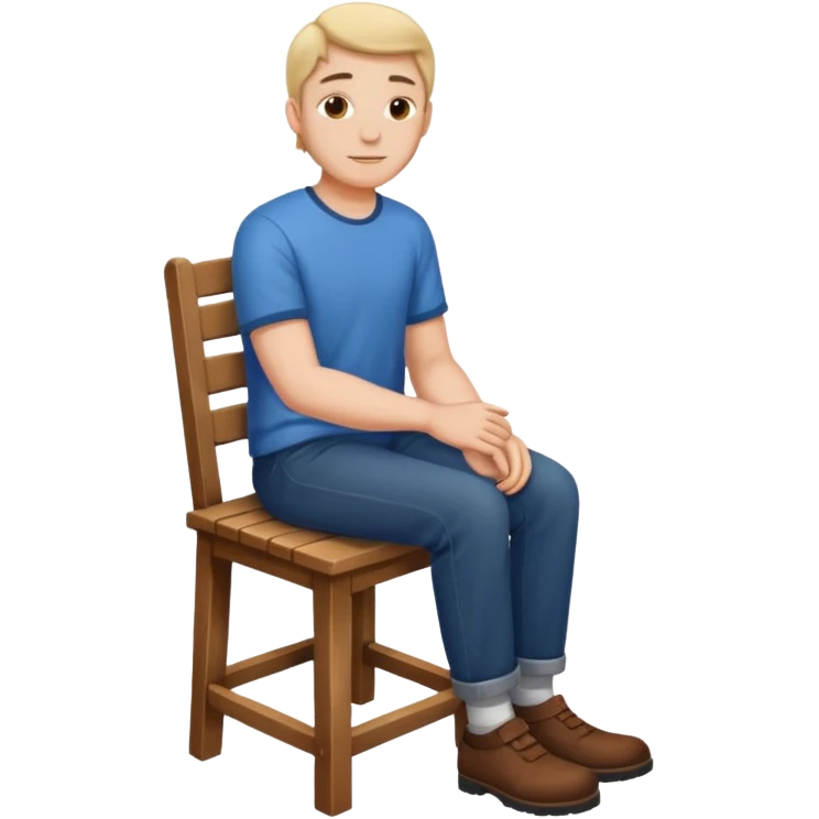 man sitting on the chair emoji