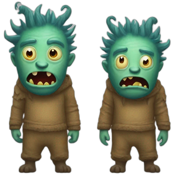 Monstre a deux tete emoji