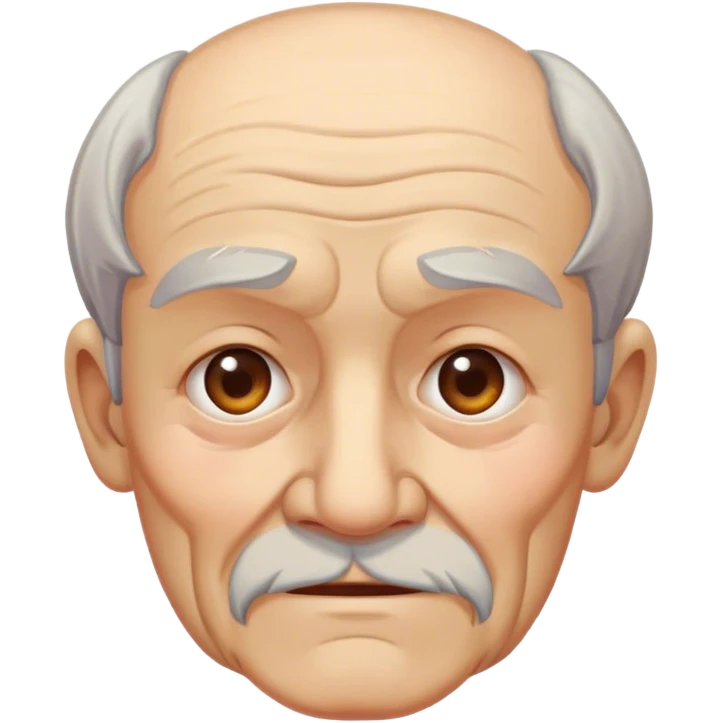old man with ma emoji