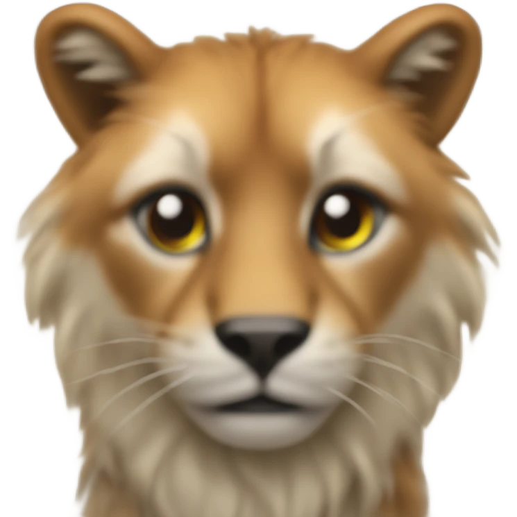 animal focus in blurred setting with teara  emoji