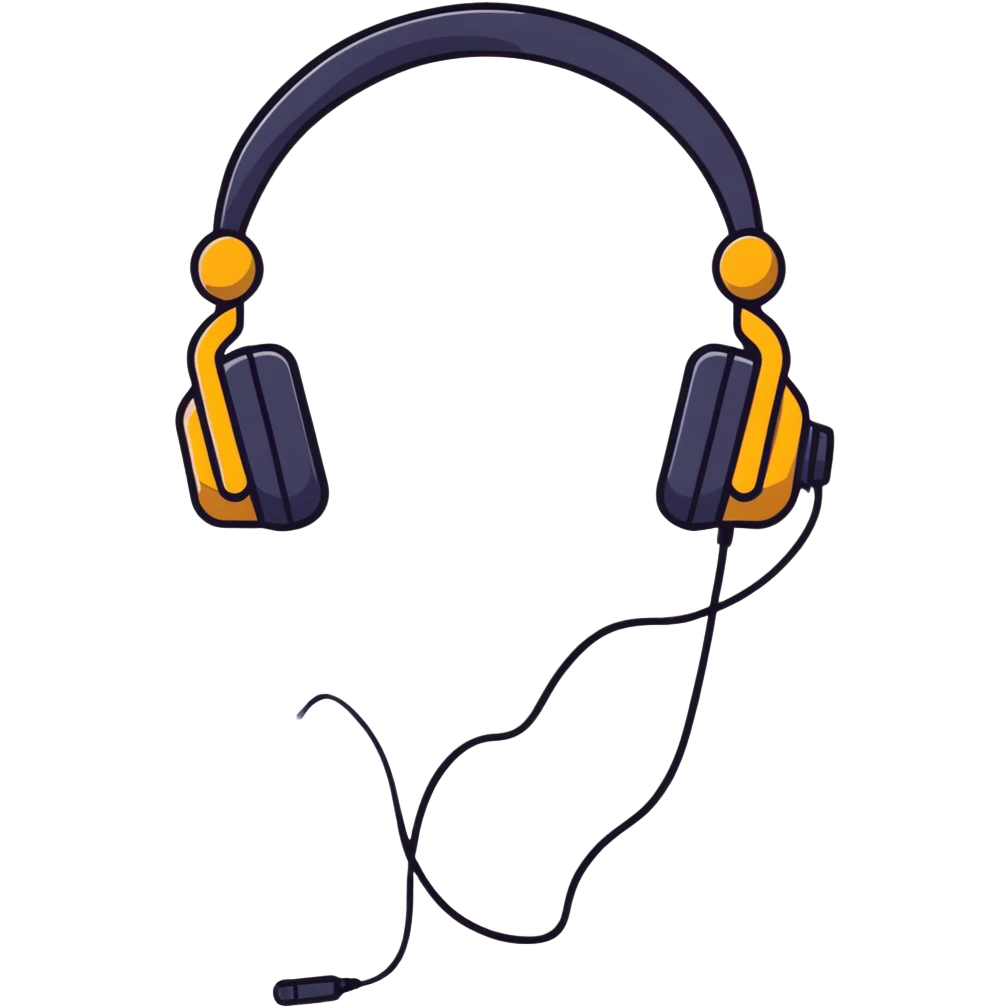 cool teenager wearing headphones emoji