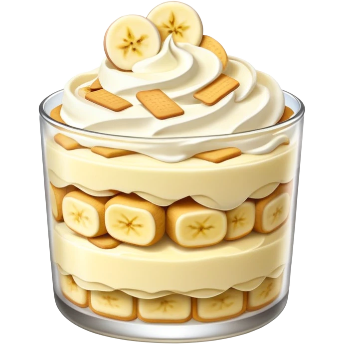 banana pudding with vanilla wafers emoji