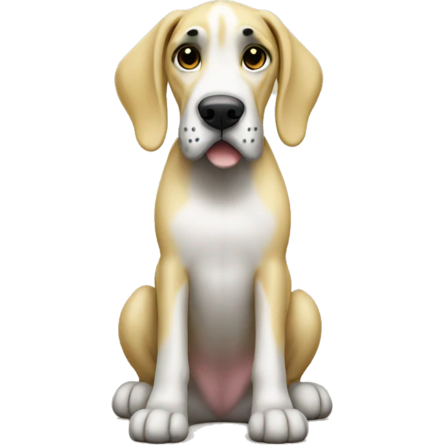 Great dane yellow emoji
