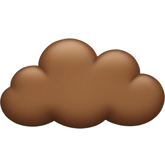 brown cloud emoji