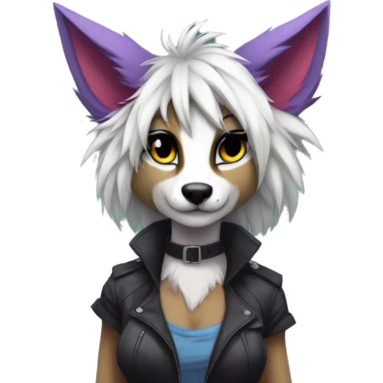 Edgy anthro furry by Falvie, AngieWolf full body emoji