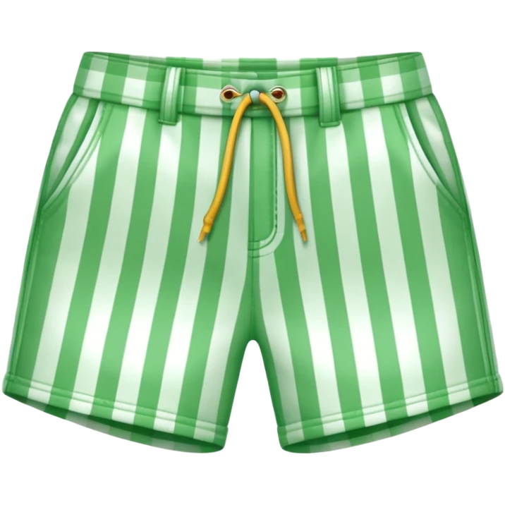 gingham green shorts emoji