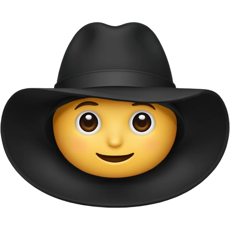 black hat emoji