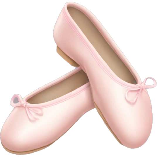 Pale pink ballet shoes emoji