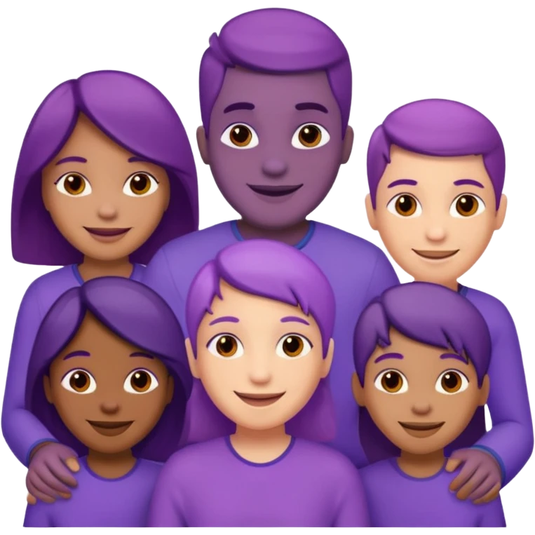 purple people group connect emoji