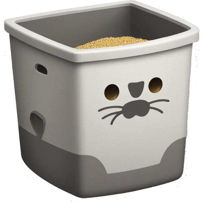 cat litter box emoji