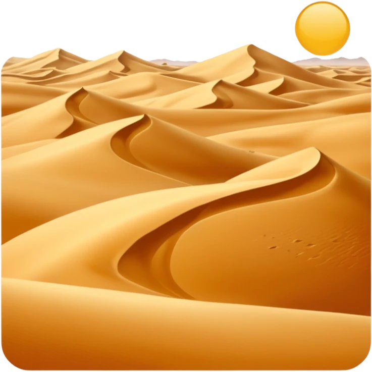The Sahara Desert emoji