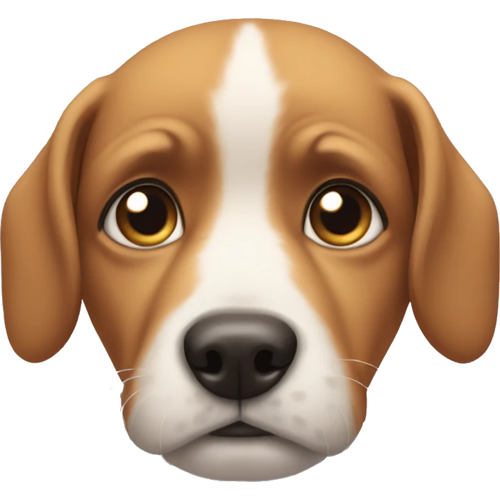 Dog with puppy eyes emoji