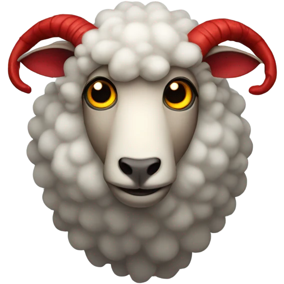 Devil sheep emoji