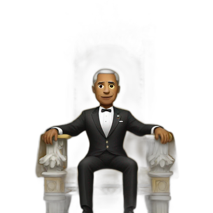 president on throne emoji