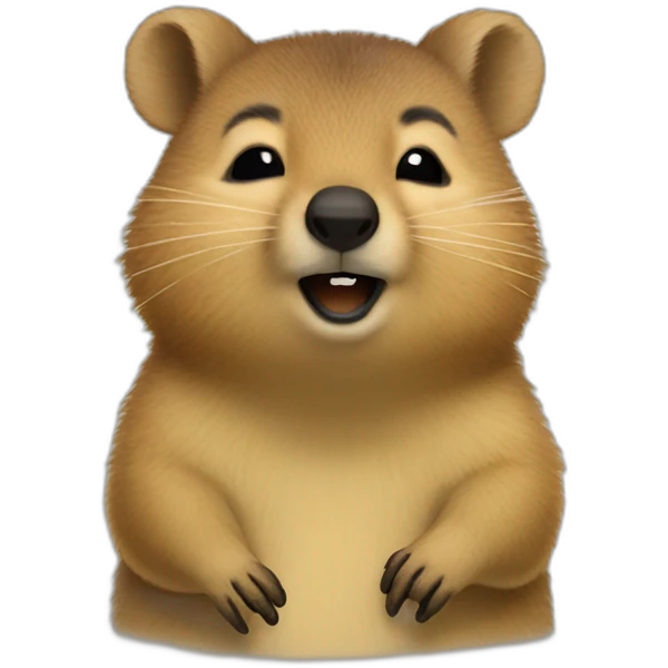 quokka eyes closed mouth closed emoji