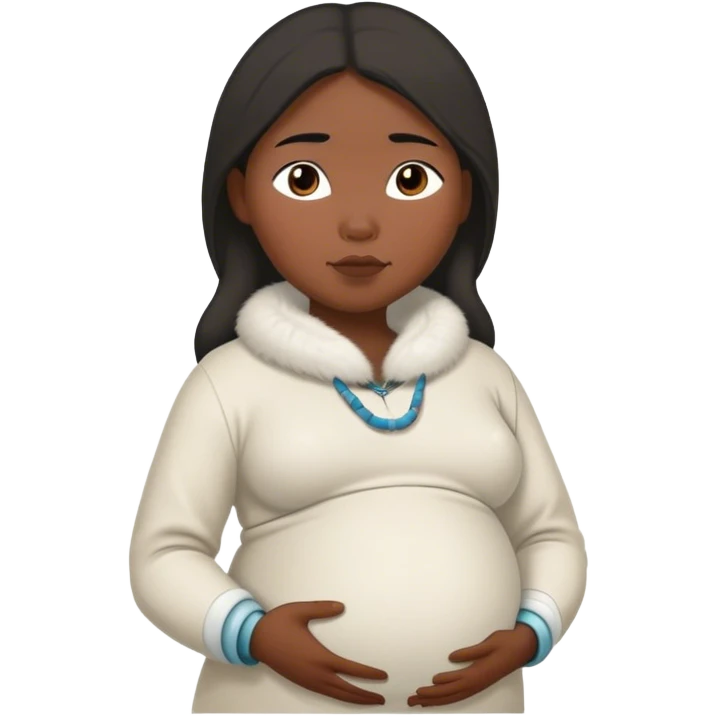 pregnant Inuit woman emoji