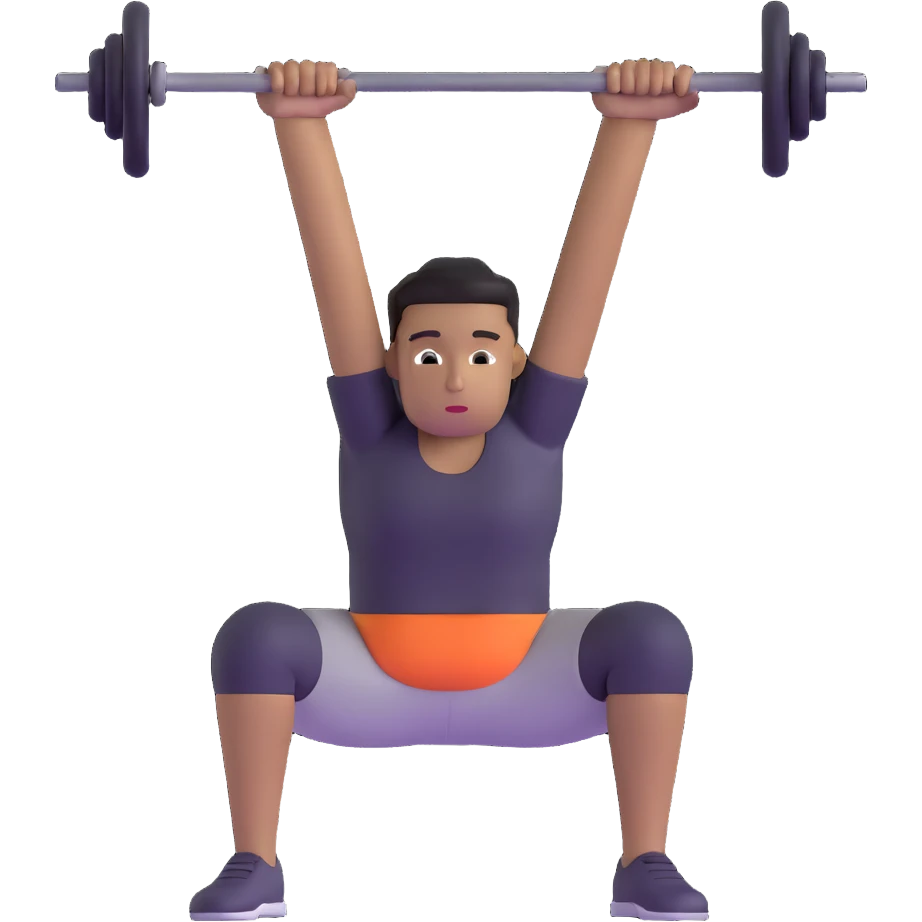 person doing a workout emoji