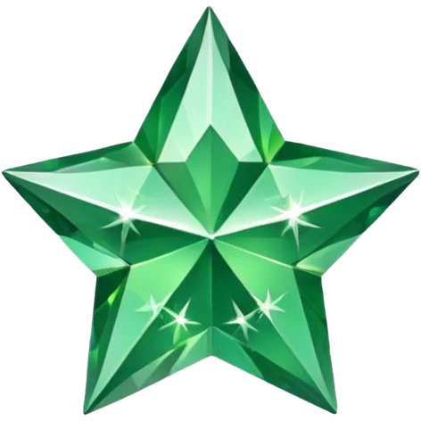 green diamont texture star  emoji