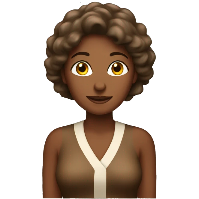 Brown lady win emoji