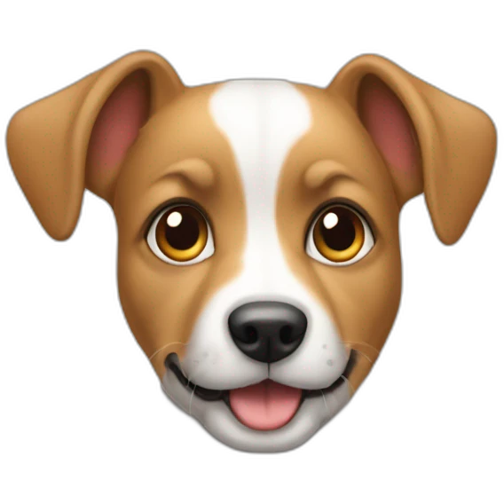 Chien sur un chat emoji