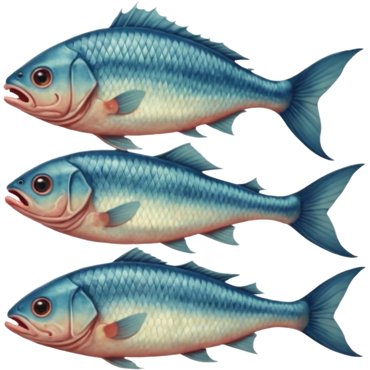 cinematic -  69 hieronymus bosch phantasmagorical mutated beings - human-fish hybrids emoji