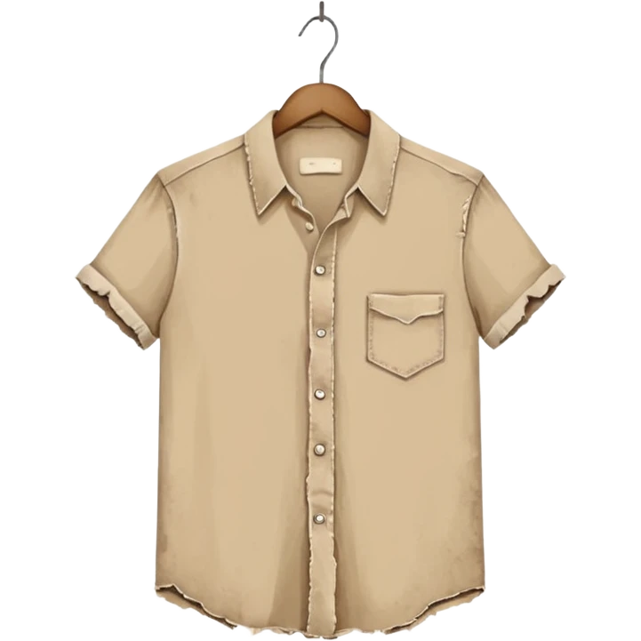 vintage Torn shirt without pocket emoji