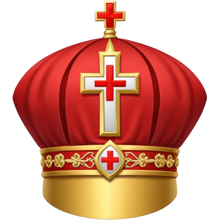 Make me a archbishop mitre I want a catholice mitre make it real life emoji