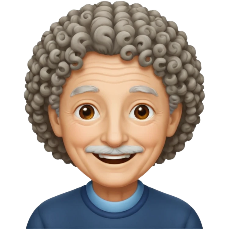 elderly curly emoji