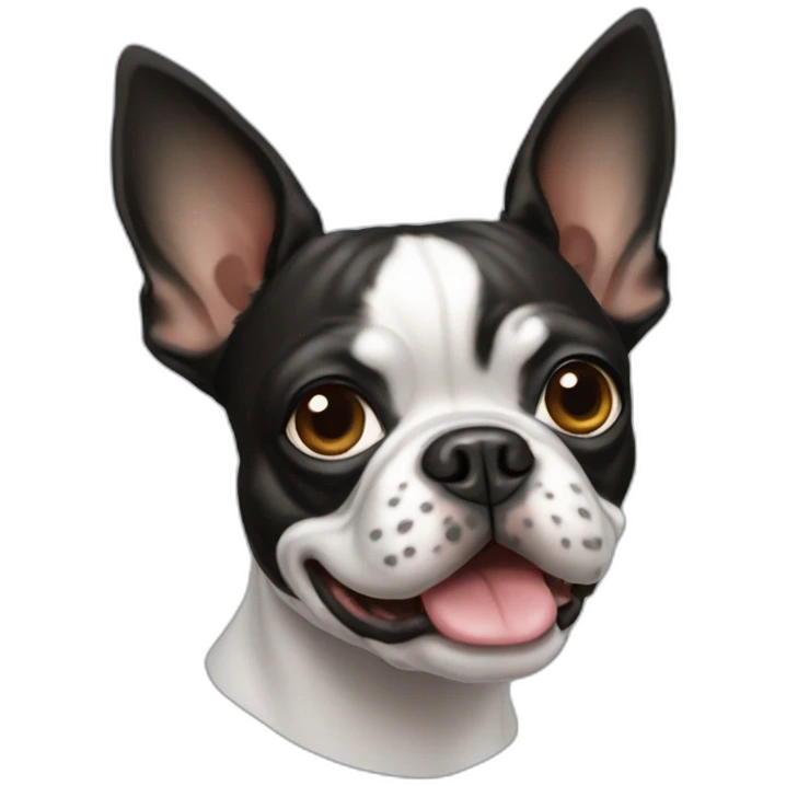 Dos Boston terrier emoji