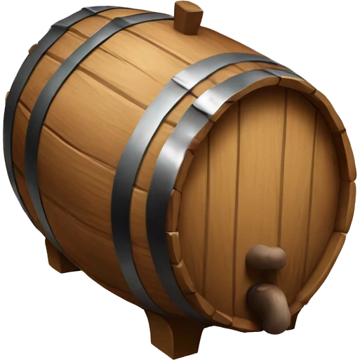 Barril de madeira emoji