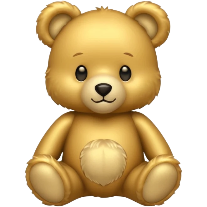 gold tedy bear emoji