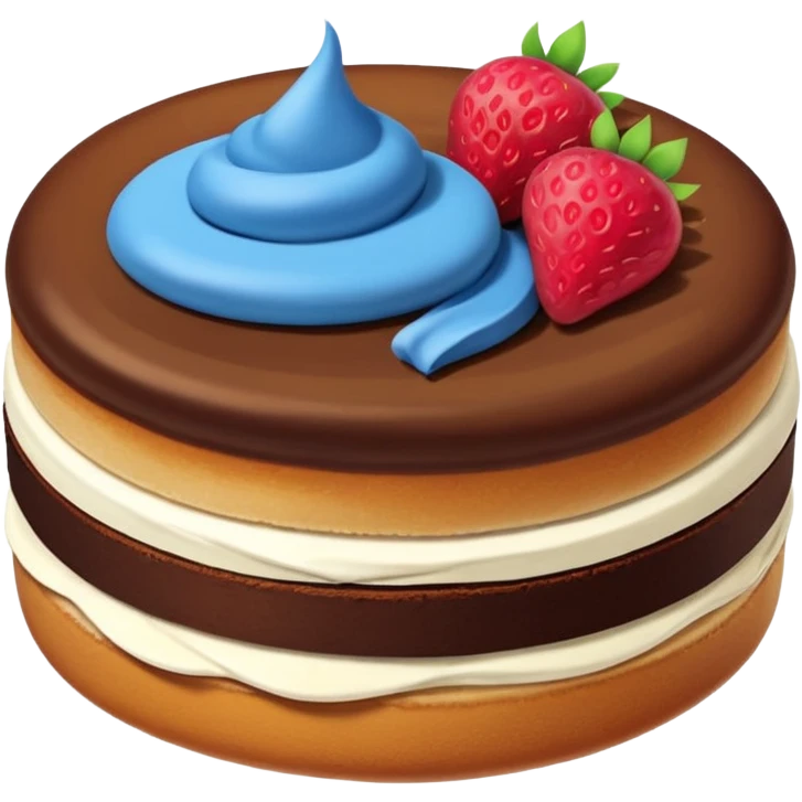 Yuvarlak mavi tek ama ınstagram'daki gibi öyle orijinal kek emoji