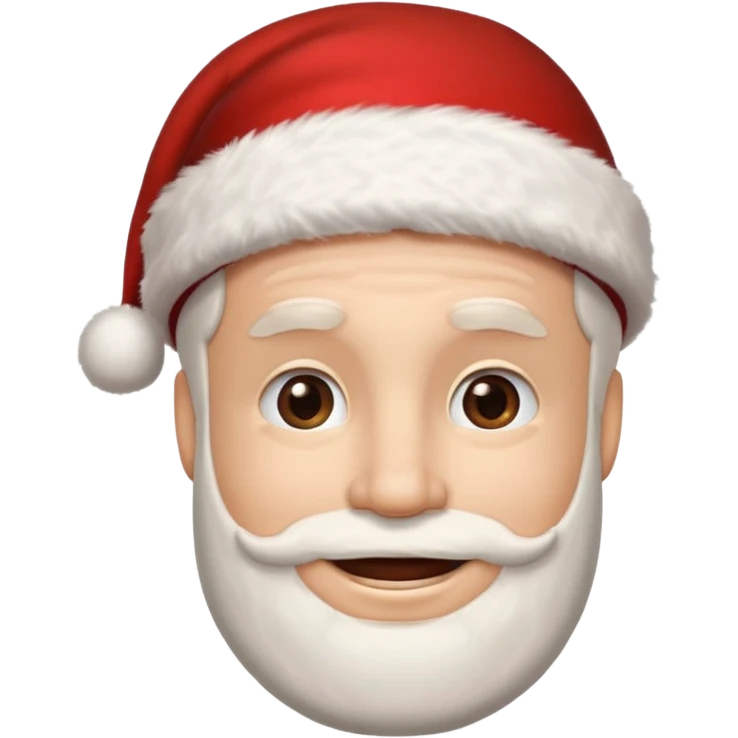 A man smile wearing santa claus hat emoji