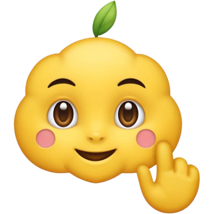 پاپیون سه بعدی صورتی emoji